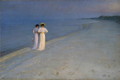 Serata estiva sulla spiaggia sud da Peder Severin Krøyer